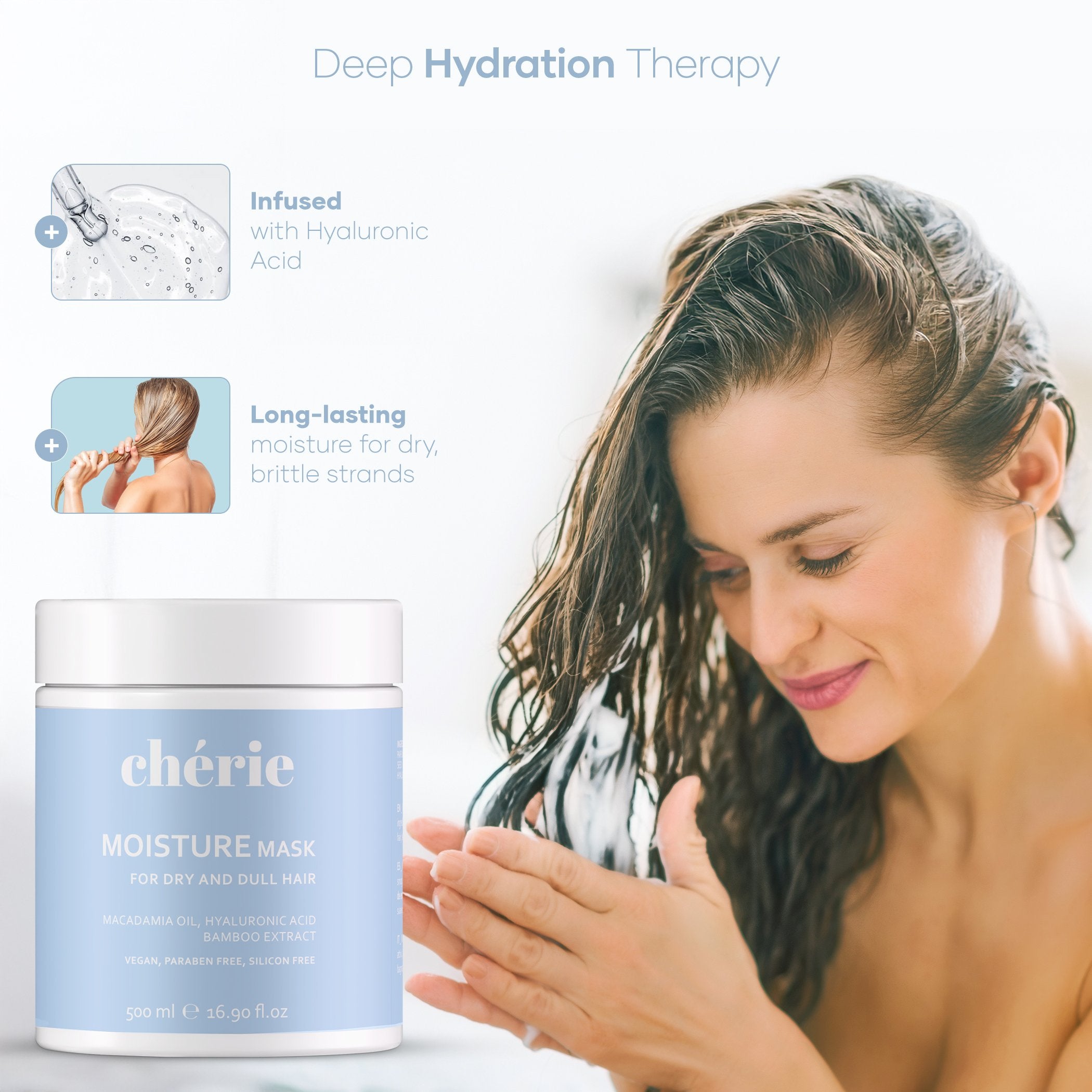 Chérie intensive moisture mask Italian-made vegan formula